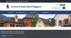 Desktop Screenshot of comune.santamariamaggiore.vb.it